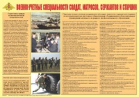 Плакат "Военно-учетные специальности солдат, матросов, сержантов и старшин" - «globural.ru» - Иркутск