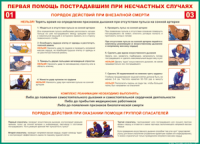 Таблица Порядок действий при внезапной смерти 1000*1400 винил - «globural.ru» - Иркутск