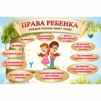 Стенд "Права ребенка" 1,5х1,0 - «globural.ru» - Иркутск