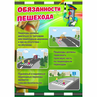Стенд "Обязанности пешехода" - «globural.ru» - Иркутск
