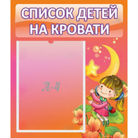 Стенд "Список детей на кровати" №2 - «globural.ru» - Иркутск