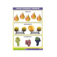 Таблица демонстрационная "Считаем, взвешиваем, сравниваем" (винил 70x100) - «globural.ru» - Иркутск