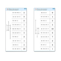 Комплект карточек (10) "Обучающий калейдоскоп. Сложение и вычитание в пределах 10" - «globural.ru» - Иркутск