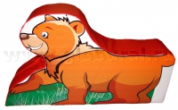 Напольная игрушка "Медвежонок" с шелкографией (ВИК) - «globural.ru» - Иркутск