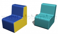 Прямоугольный стул 50*60*60/32см (ВИК) - «globural.ru» - Иркутск
