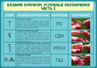 Стенд "Вязание крючком. Условные обозначения. Часть 2" - «globural.ru» - Иркутск