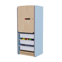 Закрытый шкаф с ящиками из коллекции мебели «НЕГА» (цвет голубой) - «globural.ru» - Иркутск