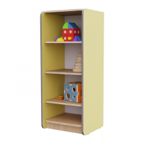 Открытый шкаф с полками из коллекции мебели «НЕГА» (цвет желтый) - «globural.ru» - Иркутск