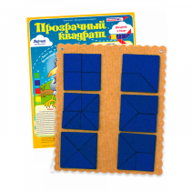 Прозрачный квадрат Ларчик (ковролин, синий)   - «globural.ru» - Иркутск