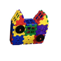 Набор для конструирования «Строительные интерактивные блоки стандарт» Комплект №2 "Домик с колесом"   - «globural.ru» - Иркутск