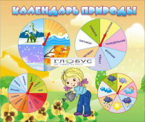 Стенд "Календарь природы" (вариант 1) - «globural.ru» - Иркутск