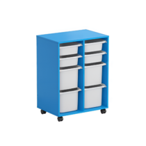 Тумба мобильная для пособий (синий) - «globural.ru» - Иркутск