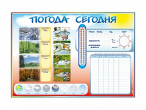 Стенд-уголок маркерный "Погода сегодня" - «globural.ru» - Иркутск