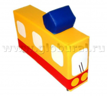 Напольная мягкая игрушка «Трамвай» каталка - «globural.ru» - Иркутск