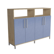 Шкаф-стеллаж закрытый "Умник" (две секции) - «globural.ru» - Иркутск