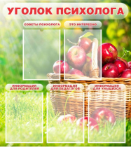 Стенд "Уголок психолога" (вариант 1) - «globural.ru» - Иркутск