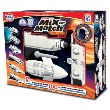 Магнитный конструктор Транспорт "Смешай и собери". Серия Космос   Стартовый набор - «globural.ru» - Иркутск