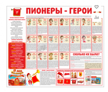 Тематический стенд "Пионеры-герои" - «globural.ru» - Иркутск